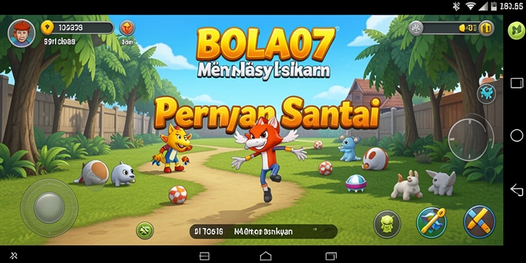 Tampilan screenshot dari gameplay BOLA07 yang menarik dan penuh warna.