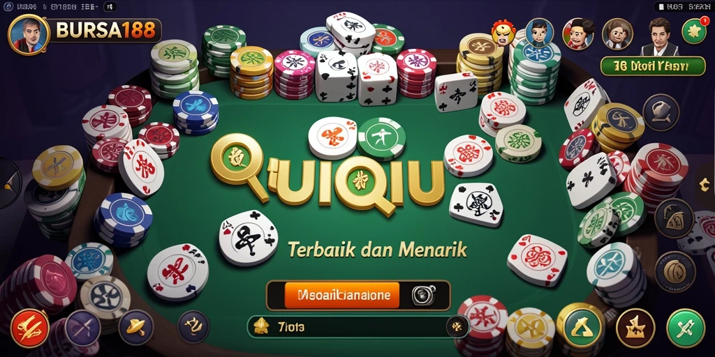 Tampilan gameplay seru BURSA188 dalam QiuQiu.