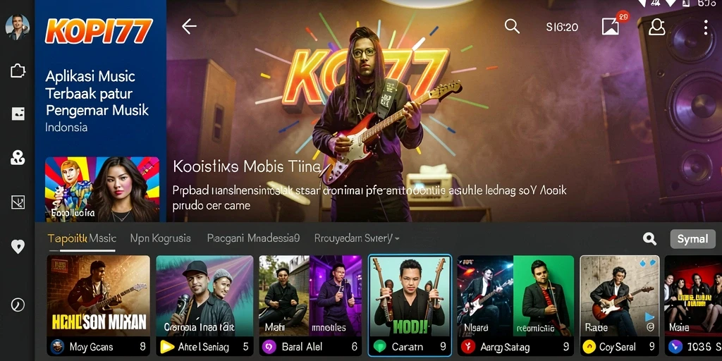 Tampilan gameplay interaktif KOPI77 yang menarik dan edukatif.