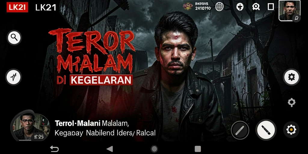 Tampilan gameplay menegangkan LK21 dengan suasana Horror yang mencekam.