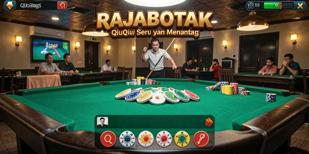 Tampilan gameplay QiuQiu yang seru dan menantang.