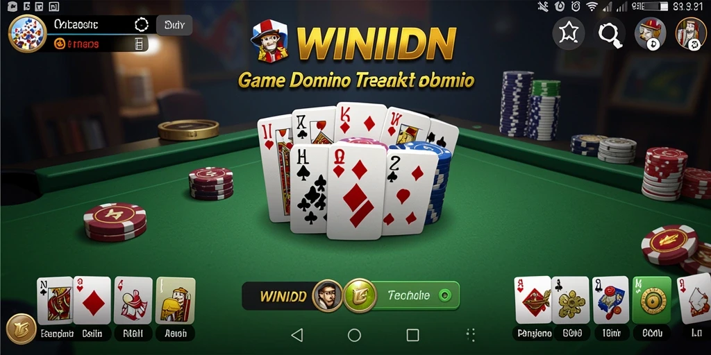 Gameplay menarik dalam game domino WINIDN yang seru.